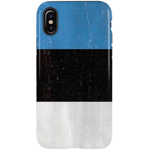 Estonia Flag Distressed iPhone XS Pro Case